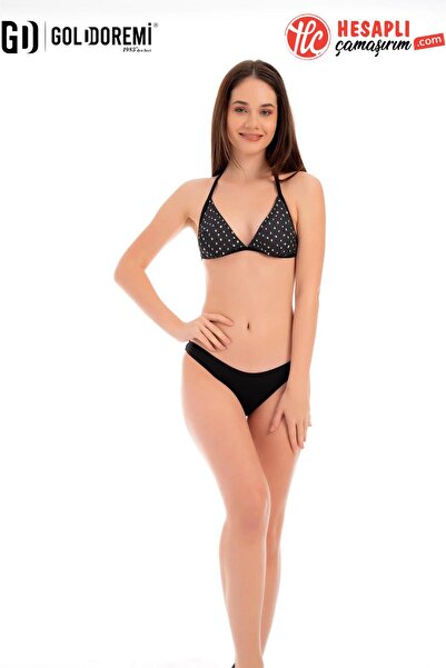 gd goldoremi Premium γυναικείο σετ μπικίνι με σχέδια, λύκρα και τριγωνικό σχέδιο