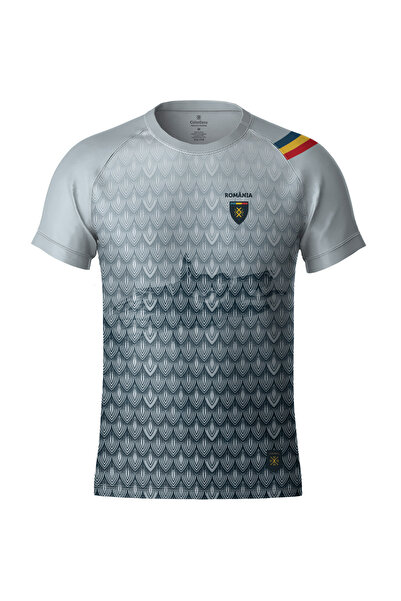 ColorEscu Tricou Simbol Lup, material tehnic sport, bărbat, culoare gri, CS28