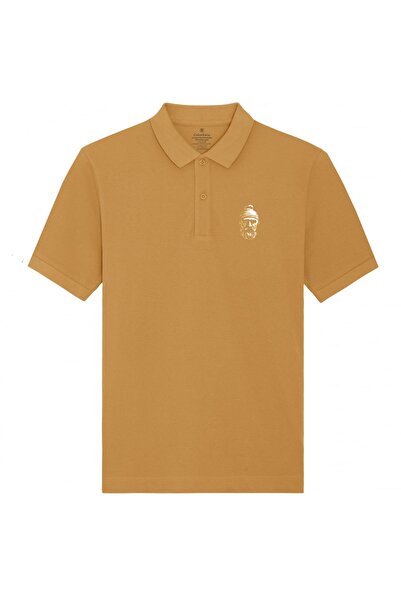 ColorEscu Tricou Decebal, brodat, densitate mare, culoare oranj pastel, CDAC109