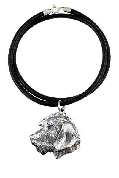 Art - Dog Dachshund II - Colier cu câine, pandantiv placat cu argint pentru i...