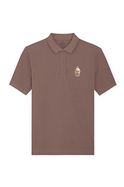 ColorEscu Tricou Decebal, brodat, densitate mare, culoare visiniu pastel, CDA...