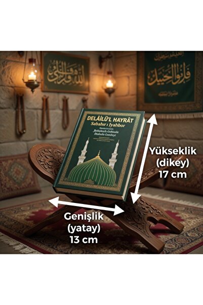 Seda Yayınları Delâilü’l Hayrât Salavat Kitabı Çanta Boy Arapça Türkçe Okunuş...