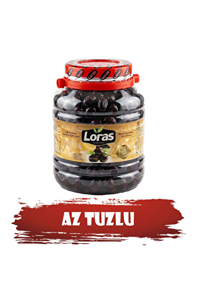 loras zeytin LORAS GEMLİK SİYAH ZEYTİN PET GOLD XL-L 2.000 Gr (201 - 260)