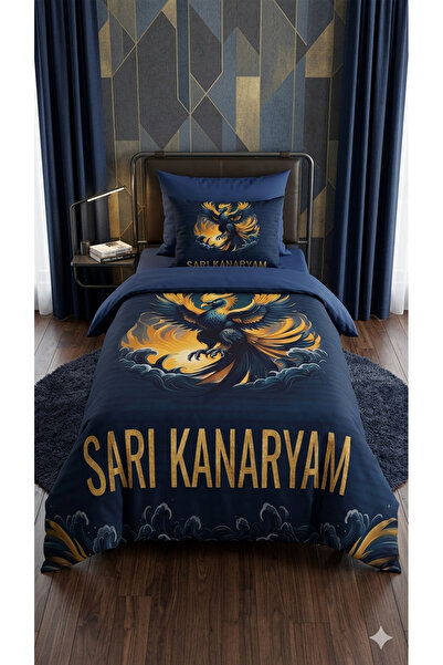 AYBERK HOME TEXTİLE Phoenix Digital Printed 100% Cotton Single Duvet Cover Se...