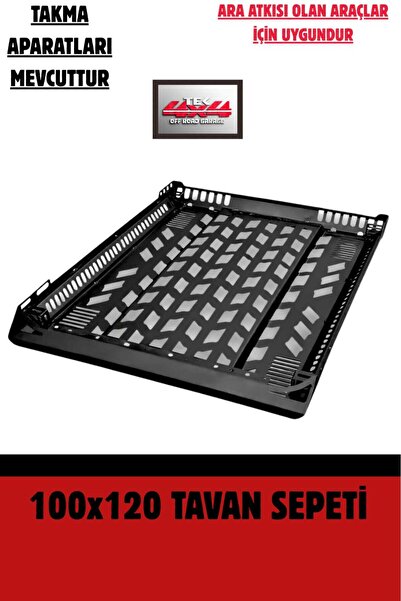 TEK OFFROAD GARAGE DACİA DUSTER 2018-2023 ARA ATKI+ 100x120 TAVAN SEPETİ