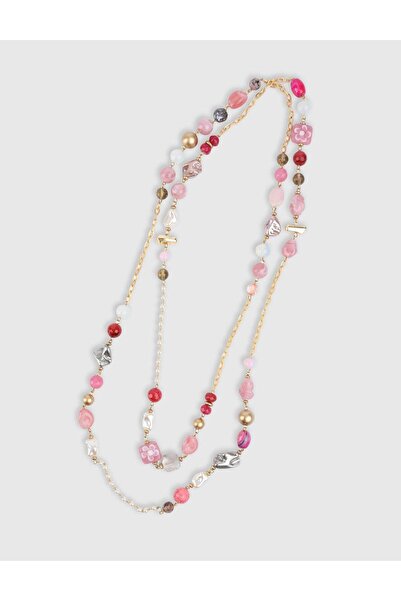 İLVİ Corso Kadın Pembe Kolye
