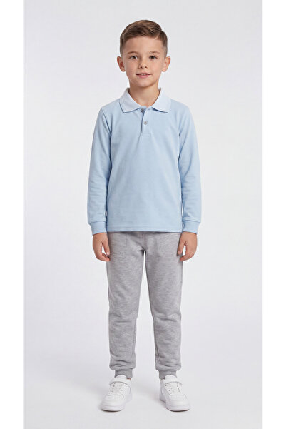 Mışıl Kids Σχολικό μακρυμάνικο πόλο για αγόρια με γιακά Lacoste