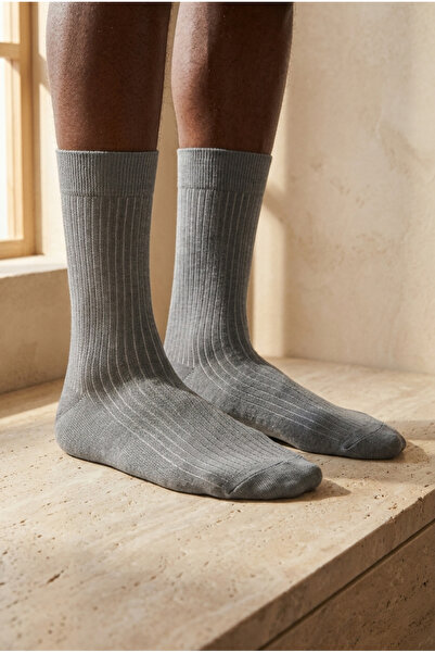 Katia&Bony Unisex Βασικές Γκρι Κάλτσες