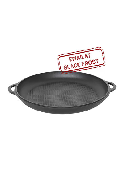 Mae Μαντεμένιο Τηγάνι / Καπάκι 400 χιλ. Μαύρο Παγωμένο Εμαγιέ