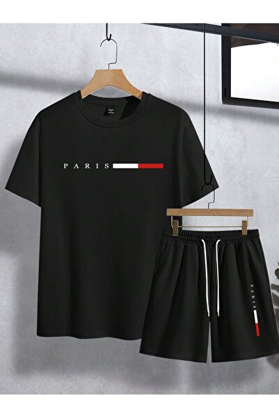 FATOOM STILE T-Shirt Shorts - T-Shirt with Shorts, Printed Crew Neck Top and ...