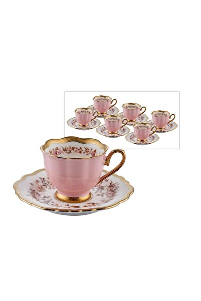 ROY KING HERITAGE PEMBE 6'LI KİŞİLİK TÜRK KAHVESİ FİNCANI