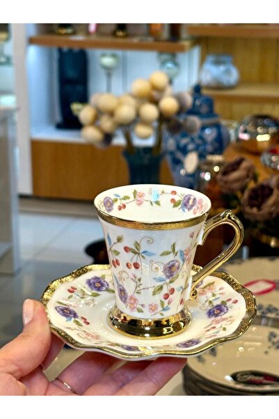 ROY KING ELEANOR LİLA TEK KİŞİLİK TÜRK KAHVESİ FİNCANI