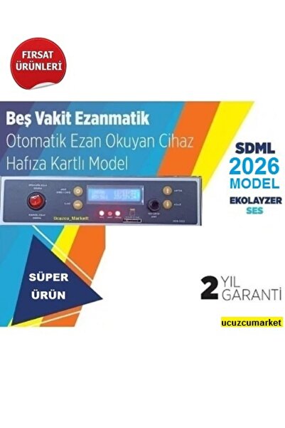 Kalite 5 Vakit Otomatik Ezan Okuyan Ezanmatik Cihaz - Hafıza Kartlı