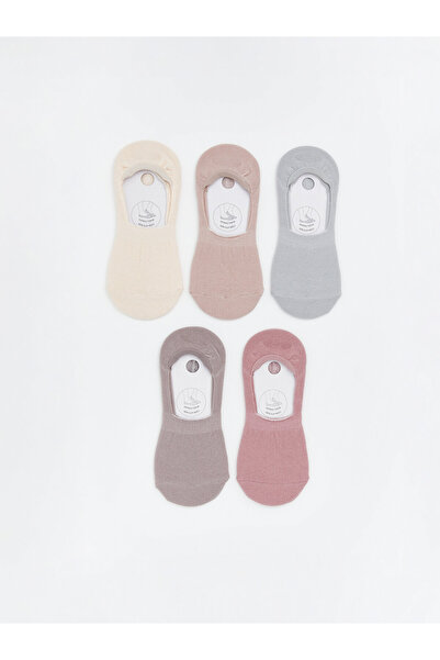 LC Waikiki Anti-Slip Heel Women's Invisible Socks 5-Pack
