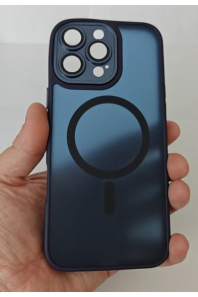 Apple Premium Ματ Σκούρα Μπλε Θήκη με MagSafe για iPhone 16 PRO MAX – Πλήρης ...