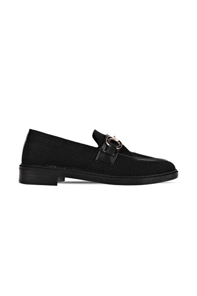 Lal Shoes & Bags Λιλά Γυναικεία Πλεκτά Υφασμάτινα Παπούτσια Loafer με Χρυσή Λ...