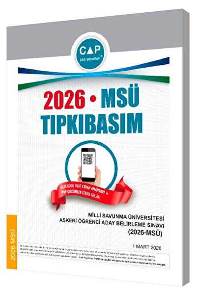 Çap Yayınları Üniversiteye Hazırlık MSÜ 2026 Tıpkı Basım