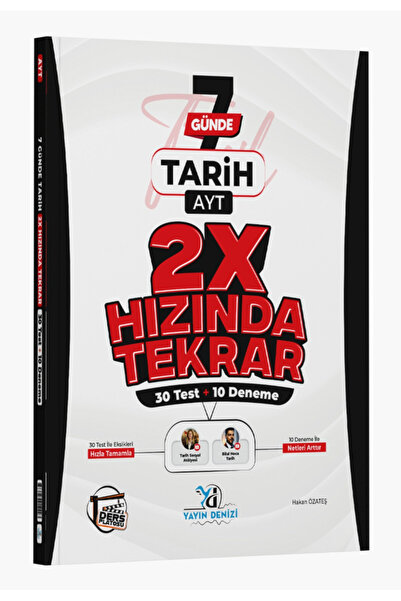 Ders Platosu Yayın Denizi AYT Tarih Ders Platosu 7 Günde 2X Hızında Tekrar De...