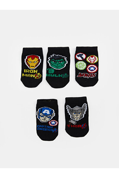 LC Waikiki Șosete sport pentru băieți cu model Hulk, pachet de 5