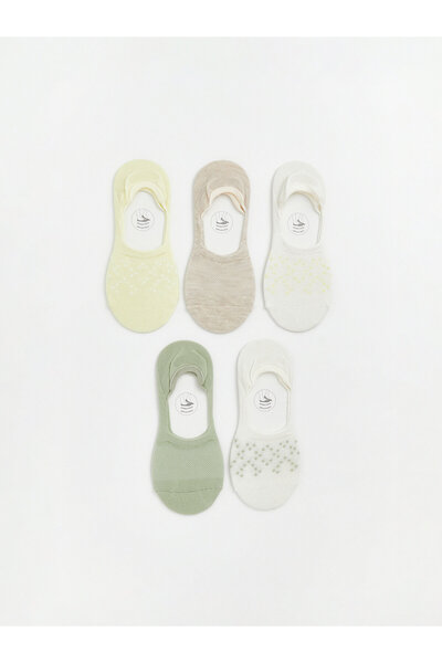LC Waikiki Patterned Women's Invisible Socks 5-Pack