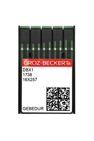 Groz Beckert Düz Dikiş Makinesi İnce Dip Dikiş İğnesi DBX1 (16X231) GEBEDUR 8...