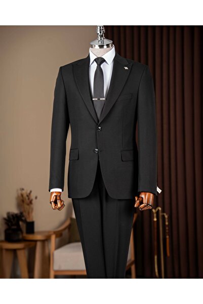 TerziAdemAltun Italian Style Slim Fit Men's Pointed Collar Jacket Pants Suit ...