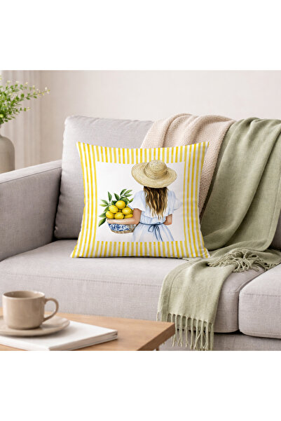 Evmila سلسلة البحر الأبيض المتوسط: غطاء مخملي منقوش بنمط المرأة العصرية ذات ا...