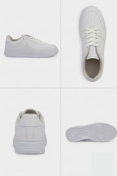 Liarca Daily Comfort White Comfortable Daily Soft Sole 4 Season Trend Sneaker Shoes