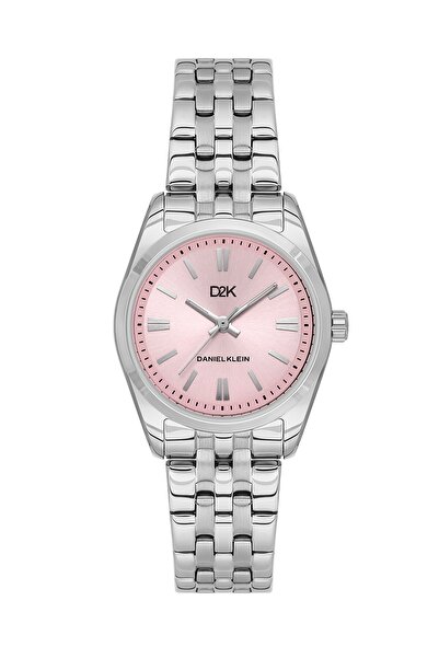 Daniel Klein Kadın Kol Saati 30 mm Çelik Kordon Pembe Kadran Quartz 3 ATM Su ...