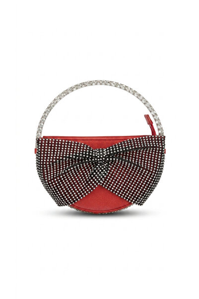 H&D COLLECTİON Τσάντα βραδινού φορέματος μίνι μεγέθους με πέτρινο λουράκι για...