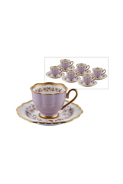 ROY KING HERITAGE LİLA 6 KİŞİLİK TÜRK KAHVESİ FİNCANI