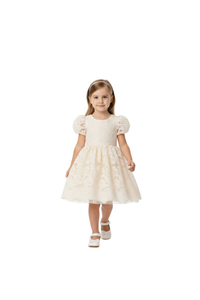 ddaniela D'Daniela - Emily Embroidery Party Dress -Beige,Pink,White, 1Y to 6Y