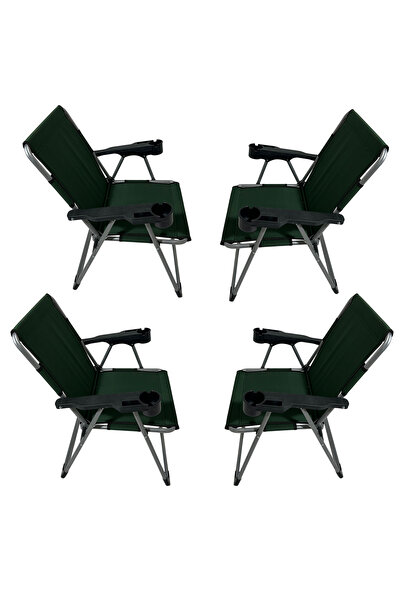 metallica home Metallica Concept Konfor 4 Adet Kamp Sandalyesi Katlanır Barda...