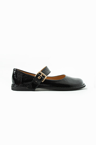 Siena Shoes حذاء باليه نسائي من الجلد الطبيعي المرن من روبي، مصنوع من الجلد ا...