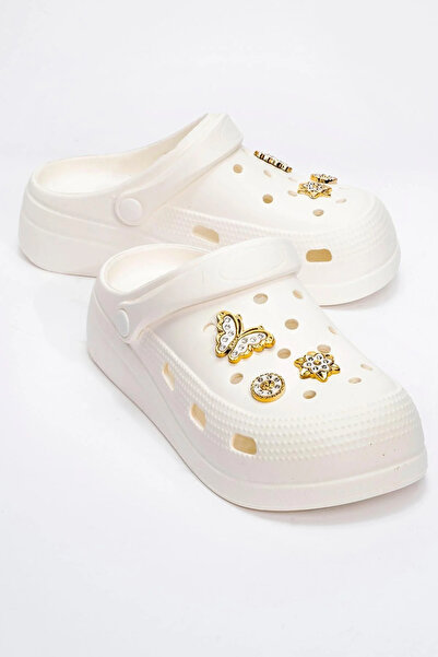 Elit Γυναικείες καθημερινές παντόφλες Cflex 005 Off-White Anatomical Cross