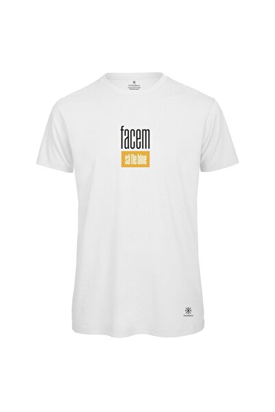 ColorEscu Tricou Facem să fie bine, bărbat, culoare albă CT77