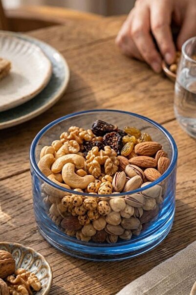Paşabahçe Paçabahçe Kristal Handmade Blue Snack Bowl 1 Piece 11X5.5 cm 209248...