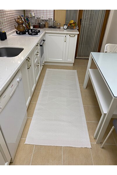 HALISHOP Elite Premium Sisal Carpet Cream Non-Slip Base Washable Kitchen Carpet Hallway Runner Modern Wicker Textured