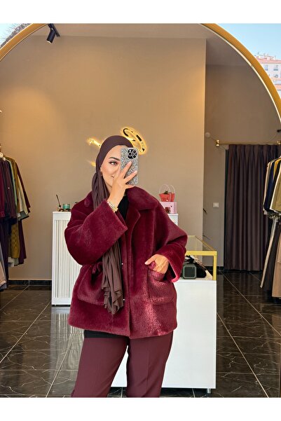 Gizem Karademir Boutique Bordo Kürk
