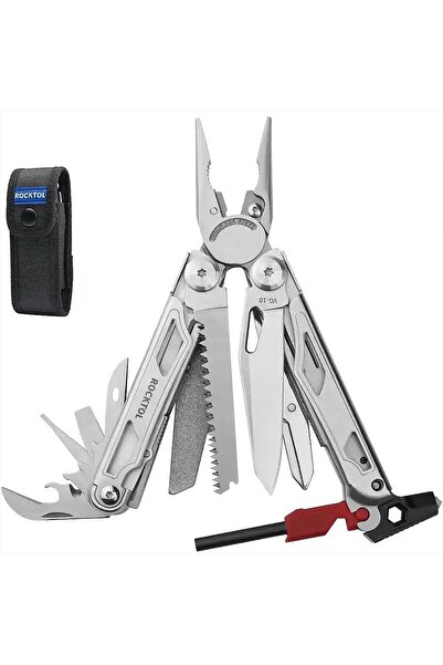 Rocktol 22 Fonkisyonlu Multitool Pense Kılıflı