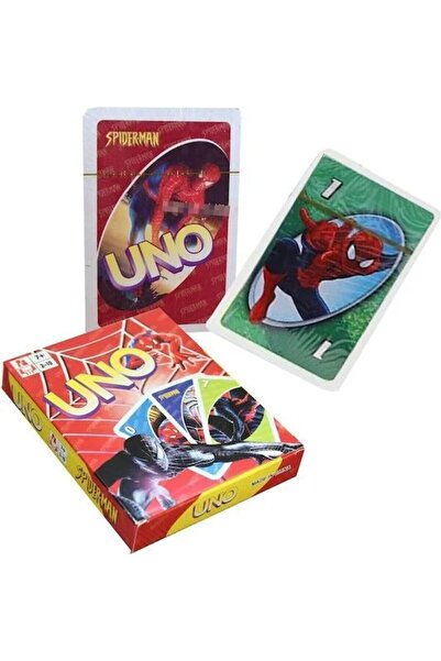 SARALMA Joc de carti uno spiderman pentru copii si fani benzi desenate,