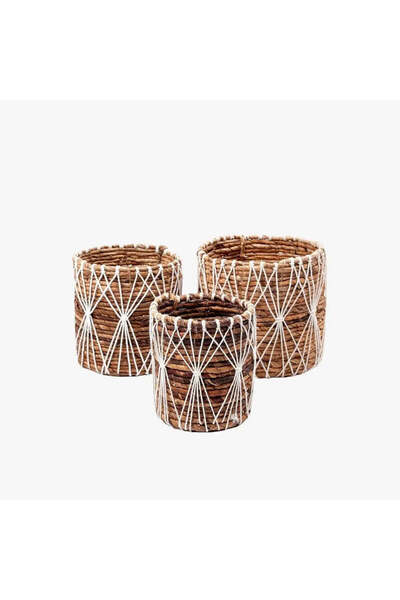 Phos & Gaia Σετ χειροποίητων καλαθιών από ίνες μπανάνας Muko