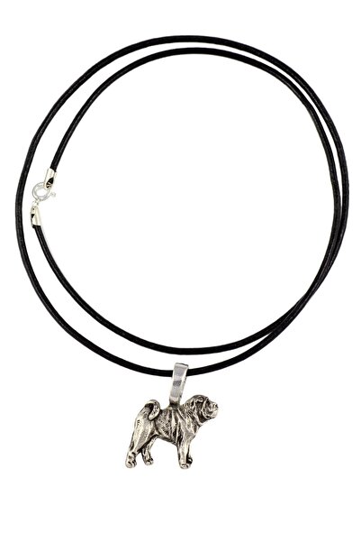 Art - Dog Shar Pei - Dog necklace, silver-plated pendant for the dog lover, s...