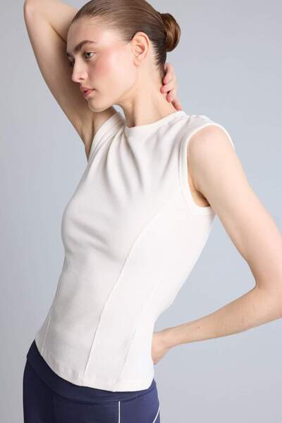 DeFacto Μπλουζάκι Slim Fit Crew Neck Sportsman Modal με κοντά μανίκια H7079AX...