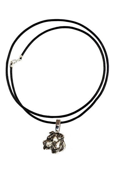 Art - Dog American Staffordshire Terrier - Colier cu pandantiv câine, placat ...