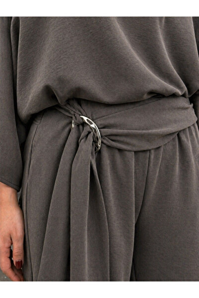 get crazy collection Kadın Oversize Yarasa Kol Üst & Bol Paça Pantolon Takım