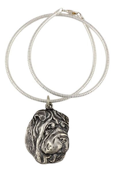 Art - Dog Colier Shar Pei - Bijuterie unică pentru iubitorii de câini, pandan...