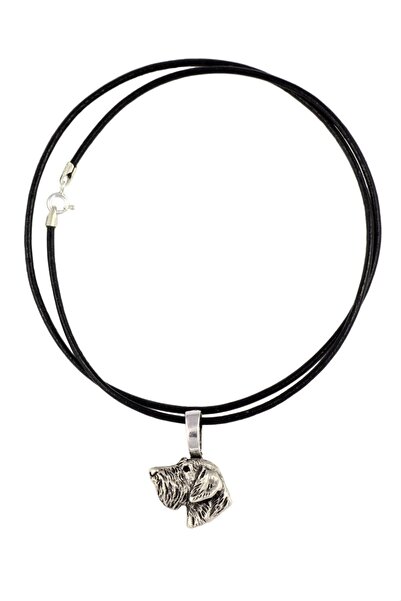 Art - Dog Dachshund II - Dog necklace, silver-plated pendant for the dog love...