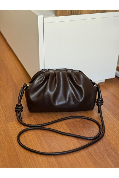 Bagnest Γυναικεία τσάντα χειρός και ώμου από μαλακό δέρμα με κορδόνι περίσφιξ...