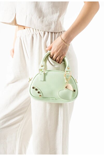 grand coco Geantă de mână și de umăr verde mentă, cu design elegant, pentru f...